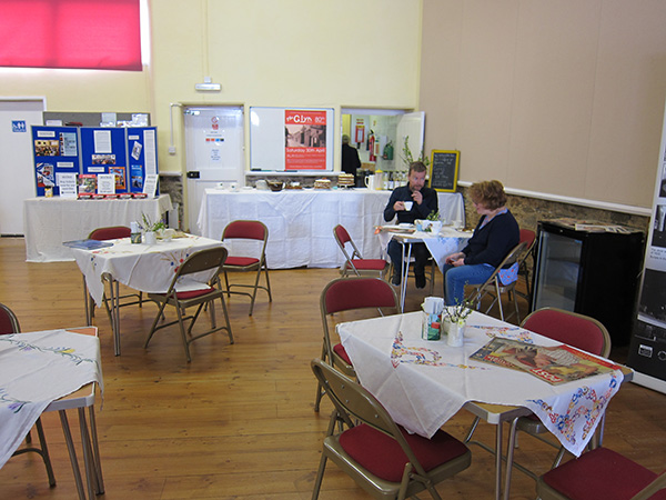 Vintage tea rooms at Glyn cinema exhibition